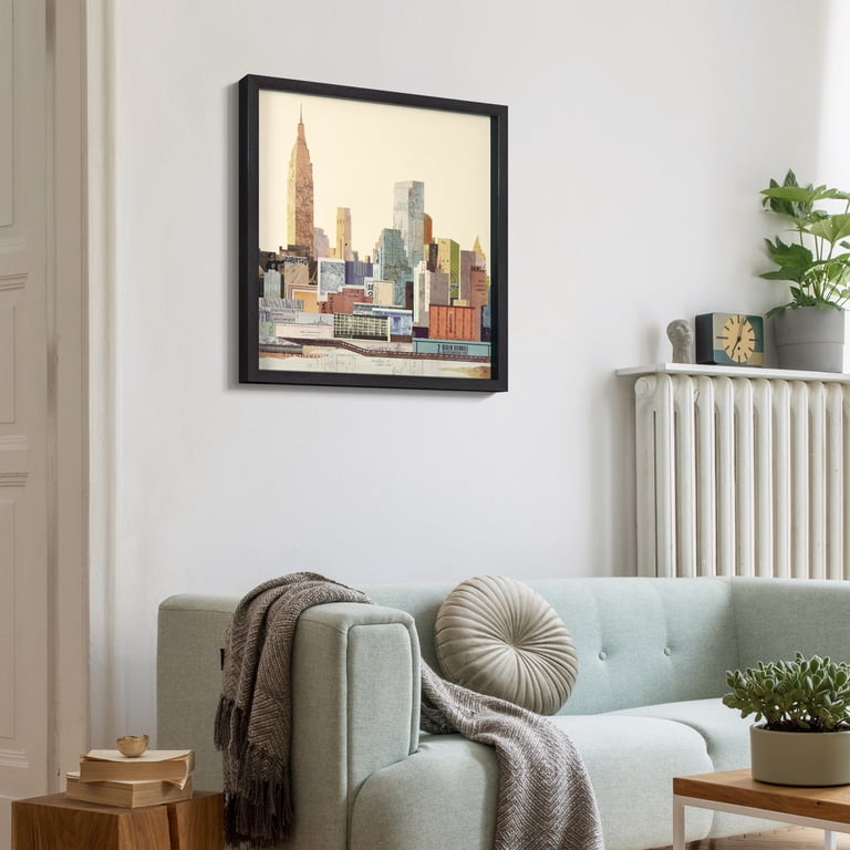 Free Shipping! Empire Art New York City Skyline 3D Collage Framed