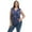 Floral Blue, variant on Baywell Women's Plus Size V-neck Sleeveless Blouses Pleated Tank Tops Casual Solid /Floral Printed Summer Sleeveless Shirts XL-5XL