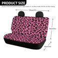 thumbnail image 4 of Psesaysky Pink Leopard Pattern Stretch Car Back Seat Cover for Interior Car Interior, Comfortable Seat Bottom Cushion Covers Non-Slip Car Seat Cushions, 4 of 7
