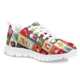 thumbnail image 2 of Pzuqiu Boys Girls Kids Sneakers Running Athletic Gym Shoes Christmas Lightweight Breathable Kids Shoes for Tennis Trekking Hiking,Size 11, 2 of 5
