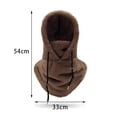 thumbnail image 2 of xiaxaixu Men Winter Plush Riding Hat Warm Slouchy Thick Cap Balaclava with Face Protector, 2 of 5