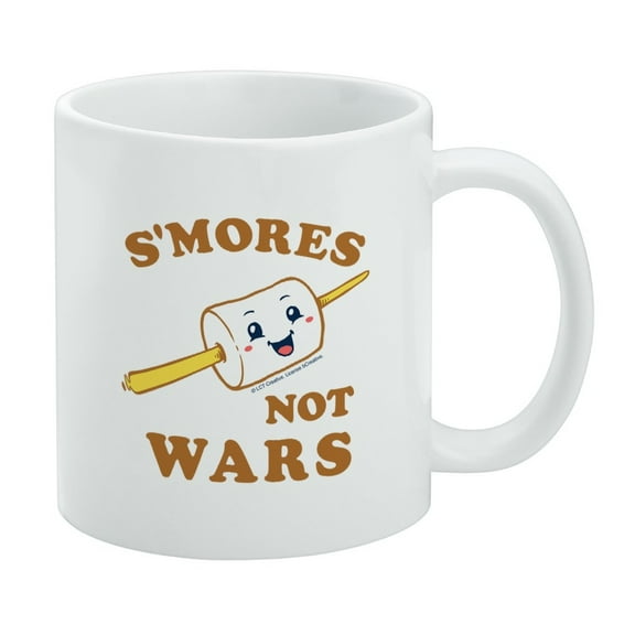 S'Mores Not Wars Funny Humor White Mug