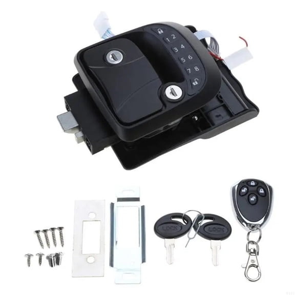 RV Remote Lock Entry Door For Latch Lock Anti-theft Lock For Travel Trailer Motorhome RV Security Supplies ,Durable Material