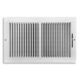thumbnail image 2 of Tru Aire 8 in. H X 14 in. W 2-Way Powder Coat White Steel Wall/Ceiling Register, 2 of 3
