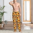 thumbnail image 2 of Sikiie Diamond Bohemian Sunflower Mens Pajama Pants Sleep & Lounge Pants, PJ Bottoms With elastic waistb and Pockets Medium, 2 of 6
