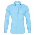 thumbnail image 3 of Camisa informal de algodón para hombre, Tops delgados, manga larga, cremallera, Color sólido, alta calidad, nueva, 3 of 5