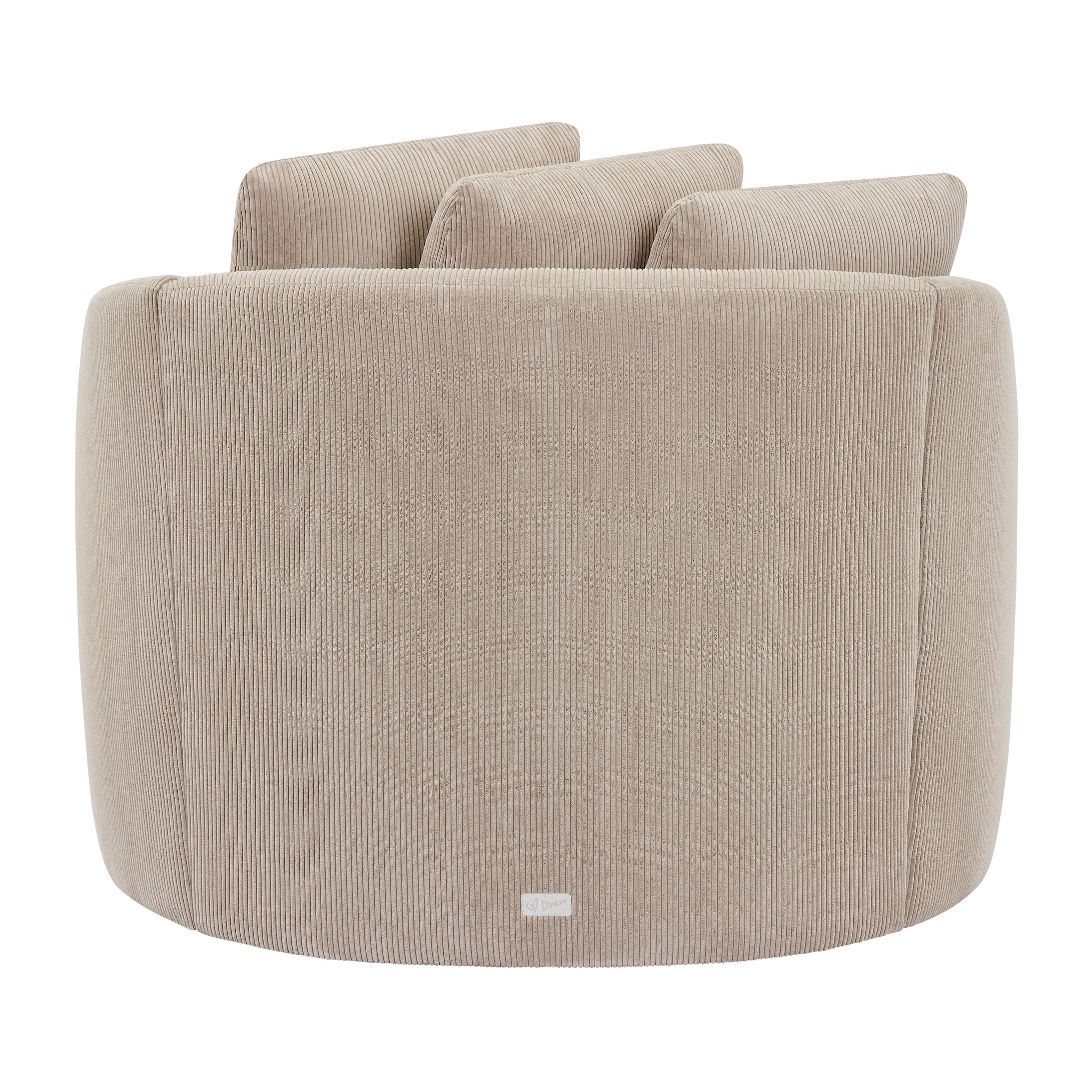 Beautiful Drew Accent Chair by Drew Barrymore, Fawn Cord