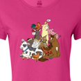 thumbnail image 4 of Inktastic Happy Farm Animals Women's T-Shirt, 4 of 5