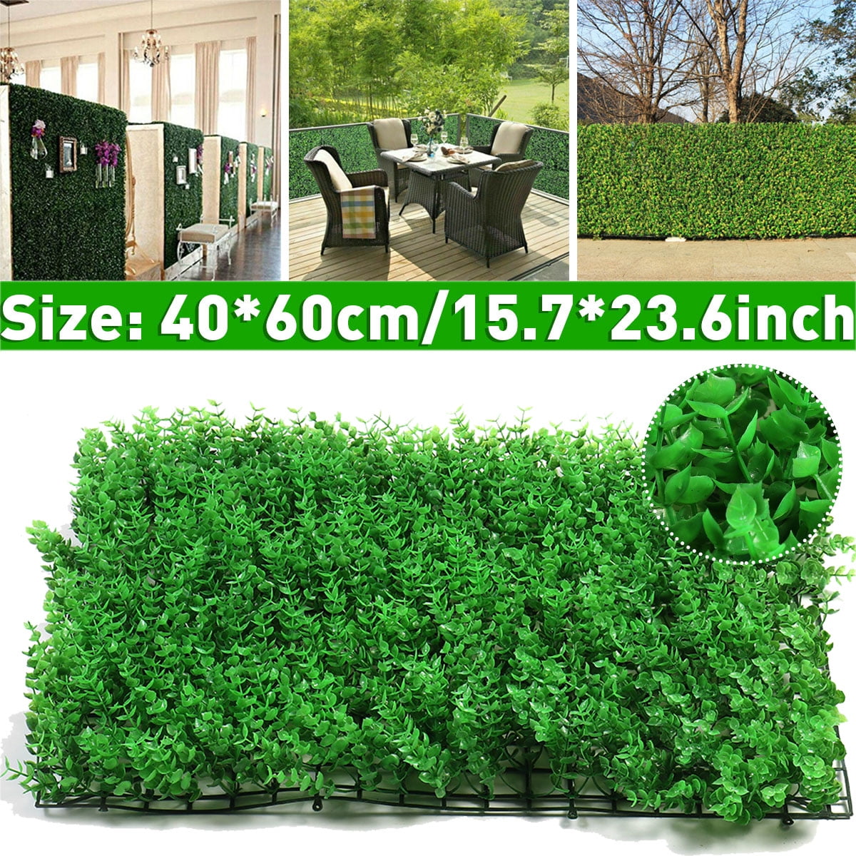 Artificial Boxwood Plants Hedge Greenery, Artificial