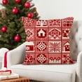 thumbnail image 4 of ¡Gran Ahorro en tu Compra!, Funda de almohada navideña de lino con estampado geométrico enrejado, funda de almohada con borde para dormitorio, sofá, funda de almohada para la cintura Akmoler, 4 of 8