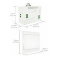 thumbnail image 5 of Kit de interruptor y receptor inalámbrico, interruptor autoalimentado de 110-230 V, accesorio de iluminación con control remoto, modelo: blanco, 2 receptores, interruptor de 2 bandas, 5 of 5