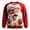 00-Red1310, variant on XIAOCHA Men's Crew Neck Sweatshirt Long Sleeve Funny Santa Graphic Print Soft Pullover Top, Red, Sizes XXXL