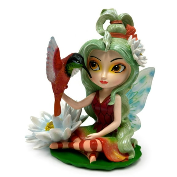 The Hamilton Collection Splendid Resilient Protecto Whispering Wings of Enchantment Fairy Figurine Collection Issue #5 Hand-Painted Figurine by Jasmine Becket-Griffith 4-inches