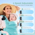 thumbnail image 2 of Momcozy Portable Stroller Fan with Clip | 4-Speed Mini-Fan for Carrier | Personal Fans Ultra Light 0.26lb | Gaps ≤4.5mm | Handheld Cooling | Rechargeable Rotate for Diaper Backpack/Table/Chair, 2 of 8