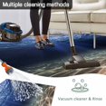thumbnail image 5 of Navy Blue Ocean Waves Outdoor Rug for Patio/Deck/Porch, Non-Slip Large Area Rug 6 x 9 Ft, Summer Beach Coastal Abstract Indoor Outdoor Rugs Washable Area Rugs, Reversible Camping Rug Carpet Runner, 5 of 8