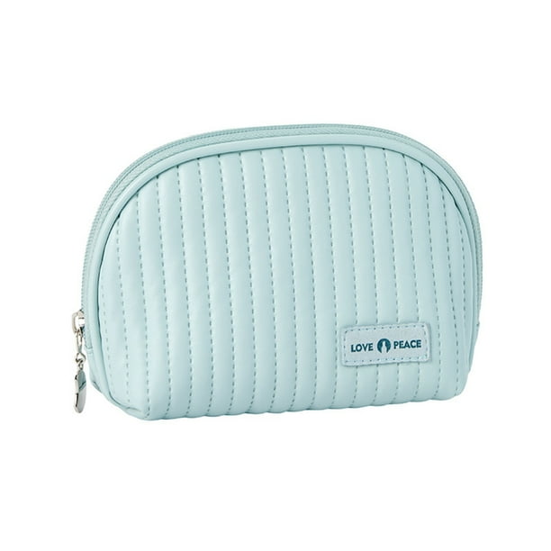 Bolsa de Maquillaje Mini Bolsa Cosmética para Mujer Pequeña Bolsa de Belleza Acolchada Práctica Bolsa con Cremallera