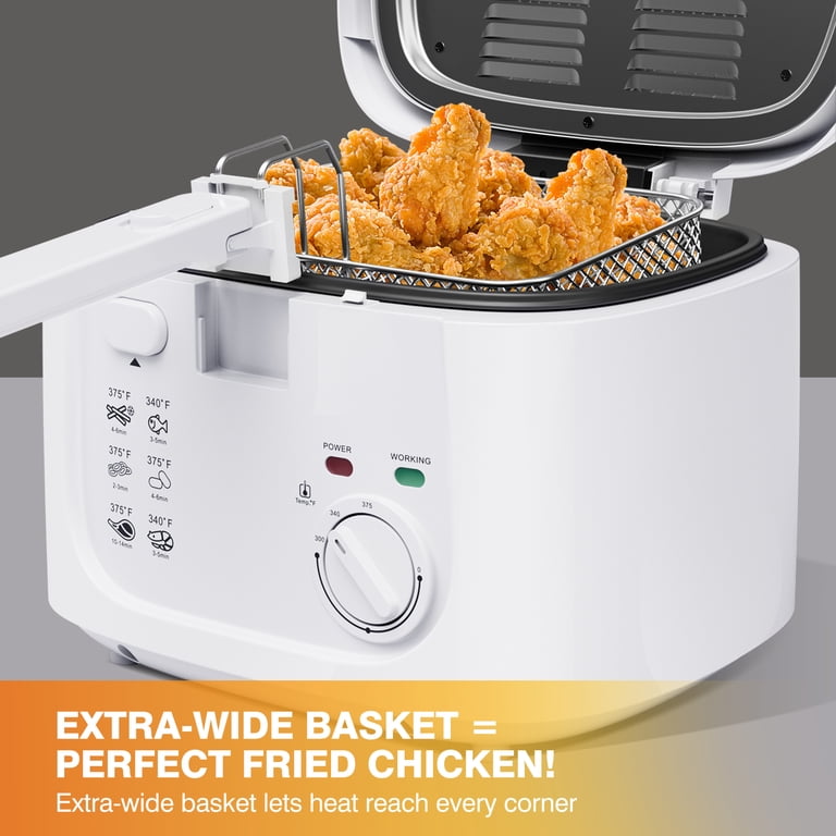 KEINVE 1500W Electric Deep Fryer with Adjustable Temperature