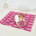 thumbnail image 2 of Pink Breast Cancer Blanket,Comfortable Soft Flannel Throw Blanket,All Season,Warm Lightweight Blankets for Sofa Bed Couch Living Room Chair,30"x40", 2 of 4