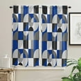 thumbnail image 3 of Nordic Style Retro Medieval Geometric Abstract Rod Pocket Short Curtain Half-Curtain For Kitchen Door Drape Cafe Small Window, 3 of 6