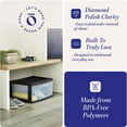 thumbnail image 3 of Homz Plastic 1 Drawer Wide Body Home Storage Cart, Black Frame with Clear Drawer, 2 Pack, 3 of 9