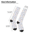 thumbnail image 5 of Haiem Orchids Flowers Socks, Funny Novelty Crazy Design Cotton Socks Sports Socks Knee High Socks For Men, Women,1Pairs - Gift For Working Friends, 5 of 9
