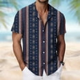 thumbnail image 2 of Purcolt Mens Hawaiian Shirt Short Sleeve Button Down Shirts Tropical Floral Summer Beach Shirts, 2 of 8