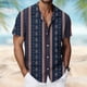 thumbnail image 1 of Blusa y camisa de manga corta con cuello vuelto para hombre, camisa hawaiana de manga corta con estampado de verano para playa, blusa, camisa para hombre, tops de poliéster, 1 of 8
