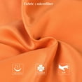 thumbnail image 4 of Zippered Satin Pillow Cases for Hair and Skin, Luxury Standard Hidden Zipper Pillowcases Set of 2, 20 x 26 Inches, Orange, 4 of 7