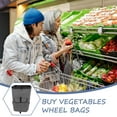 thumbnail image 4 of Trolley Replacement Bag Grocery Cart Bag Waterproof Shopping Cart Liner Shopping Trolley Bag Grey 55.00X32.00X24.50CM, 4 of 6