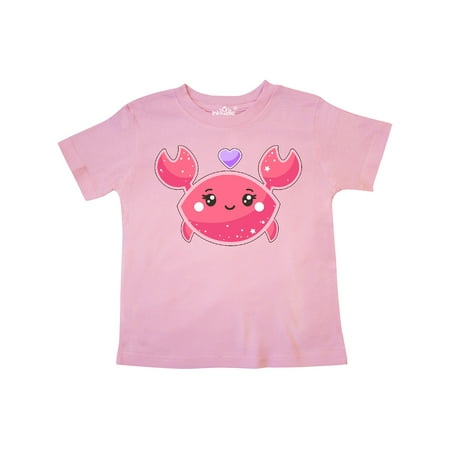 

Inktastic Cute Red Crab with Purple Heart Gift Toddler Boy or Toddler Girl T-Shirt