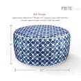 thumbnail image 3 of Fabritones Inflatable Footstool Ottoman Navy Geometry Round 21x9 Inch Patio Foot Stools and Ottomans Portable Footrest Used for Outdoor Camping Home Yoga Foot Rest, 3 of 8
