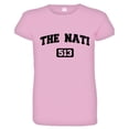 thumbnail image 1 of PleaseMeTees™ Womens Cincinnati 513 The Nati Area Code Distressed HQ Tee, 1 of 1