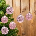 thumbnail image 3 of 6 PCS Glitter Christmas Ball Ornament Decorative for Tree Pink and Silver Hanging Ornament Set Shatterproof Ball Decoration for Xmas Holiday Party （E）, 3 of 6