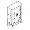 thumbnail image 6 of S-HOME Black Glass Curio Cabinet with Adjustable Shelves and Lighted Display for Showcasing Treasures in Any Room, 6 of 21