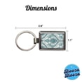 thumbnail image 3 of Ogee Pattern Background Metal Rectangle Keychain, 3 of 7
