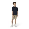 thumbnail image 3 of French Toast Boys School Uniform Short Sleeve Pique Polo Shirt, Sizes 4-20 & Husky, 3 of 5