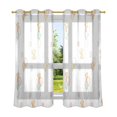 thumbnail image 6 of Yayeee Window Curtains Set of 2 for Living Room Light Filtering 63"x42", Balloon Bear Pattern, 6 of 7