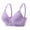 Purple, variant on DPTALR Womens Dailywear Bars Embroidered Glossy Comfortable Breathable Bra Underwear No Rims