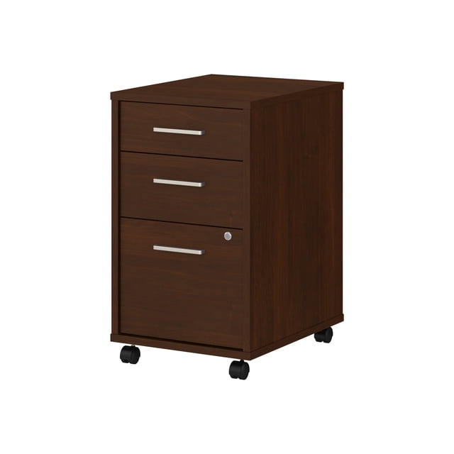 Office by kathy ireland Method - Classeur Latéral - 3 Tiroirs - TFL - Noyer Siècle