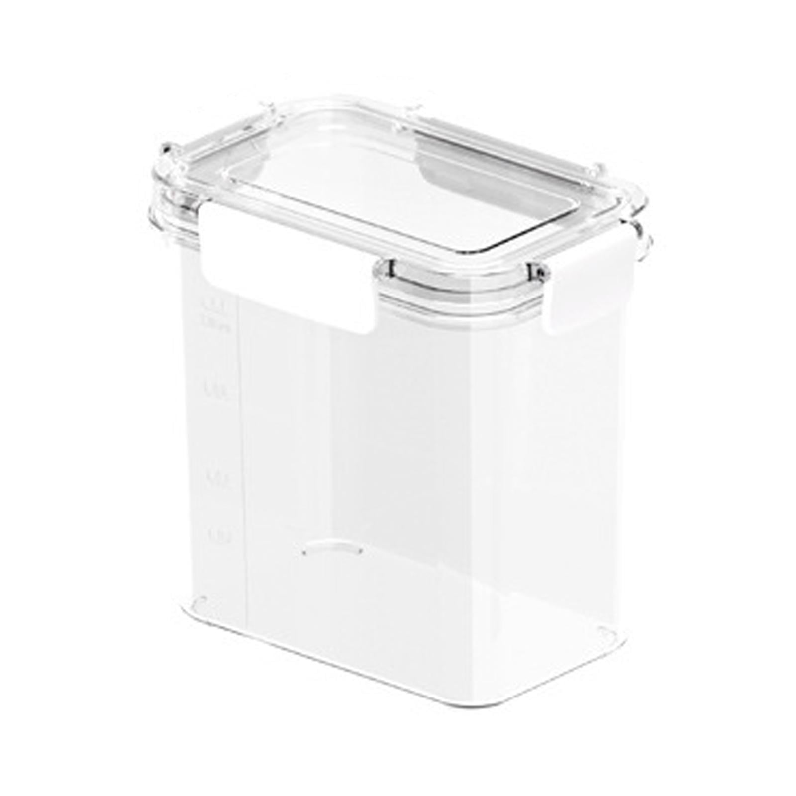 Locking Airtight Food Storage Container with lock Lids Kitchen Organization for Rice 1.1L