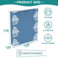 thumbnail image 5 of Ice Cream Pattern 12.4x10.6in PVC Round Ring Binder, D-Ring 3-Hole, Metal Clip, 200 Sheets, 5 of 10