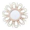 thumbnail image 2 of DOLITY Rattan Mirror Art Decoration Decorative Wall Mirror Woven Mirror for Living Room, 2 of 3
