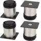 thumbnail image 1 of Juego de 4 patas para muebles de cocina de acero inoxidable - Ajustables - Redondas - 50 x 50 mm Rojo Verde Cocina, Decoración y Otros, 1 of 5