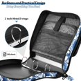 thumbnail image 4 of FORMRS Zipper Binder with Shoulder Strap 2-inch Ring 500 Sheet Capacity File Bag, Blue Floral Pattern, 4 of 5