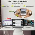 thumbnail image 5 of Laptop Screen Extender, 12 Inch 1080P FHD Triple Portable Monitor for Laptop Laptop Monitor Extender Type-C/HDMI/USB-A/Speakers for Windows, Mac 13-16'' Laptop, Plug and Play, 5 of 11