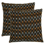 Safavieh Deco Black/Gold Decorative Pillows - Set of 2