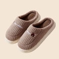 thumbnail image 4 of CHUMUD Women's Cotton Slippers - Cozy Fleece Lined with Non-Slip Sole, Warm Indoor House Shoes, 4 of 8