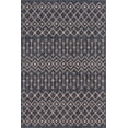 thumbnail image 2 of Unique Loom Trellis Collection Tribal Geometric Transitional Indoor and Outdoor Flatweave Area Rug, 6' x 9', Charcoal Gray/Beige, 2 of 2