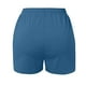 thumbnail image 3 of Pantalones deportivos de mujer de cintura media y color liso: cintura elástica, corte estilizante, ropa informal para el día a día, fiestas y vacaciones, mezcla de poliéster y spandex., 3 of 4