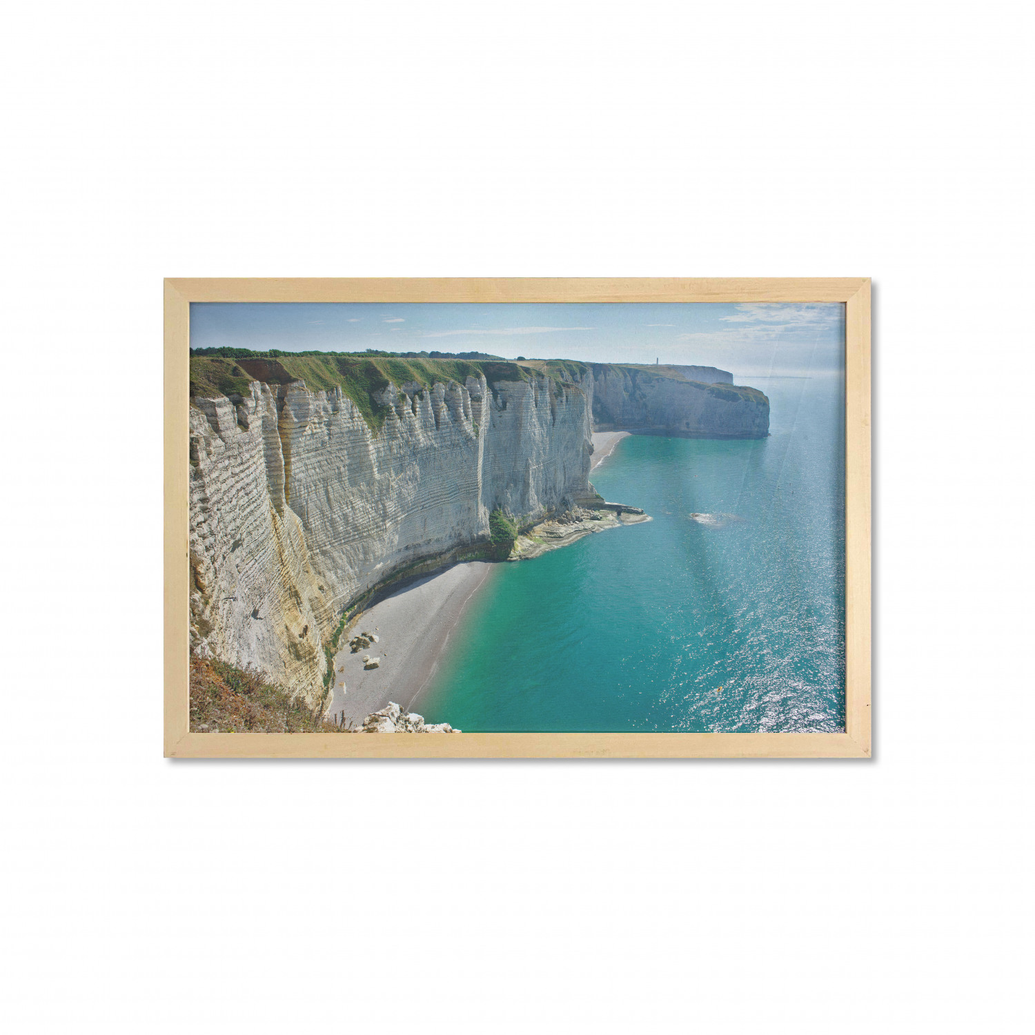 Nature Wall Art with Frame, Picturesque of Cliffs Etretat in Normandy ...